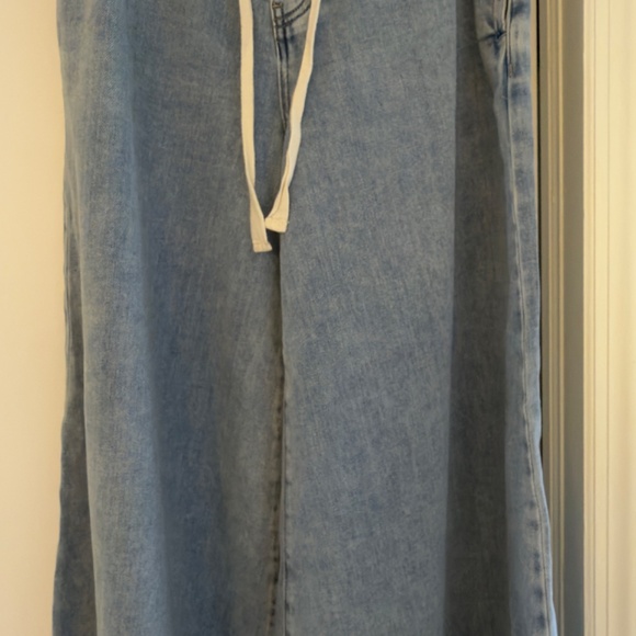 Free People, We The Free Clover Wide Let Solid Pants, XS, Whimsy Blue - Picture 4 of 4